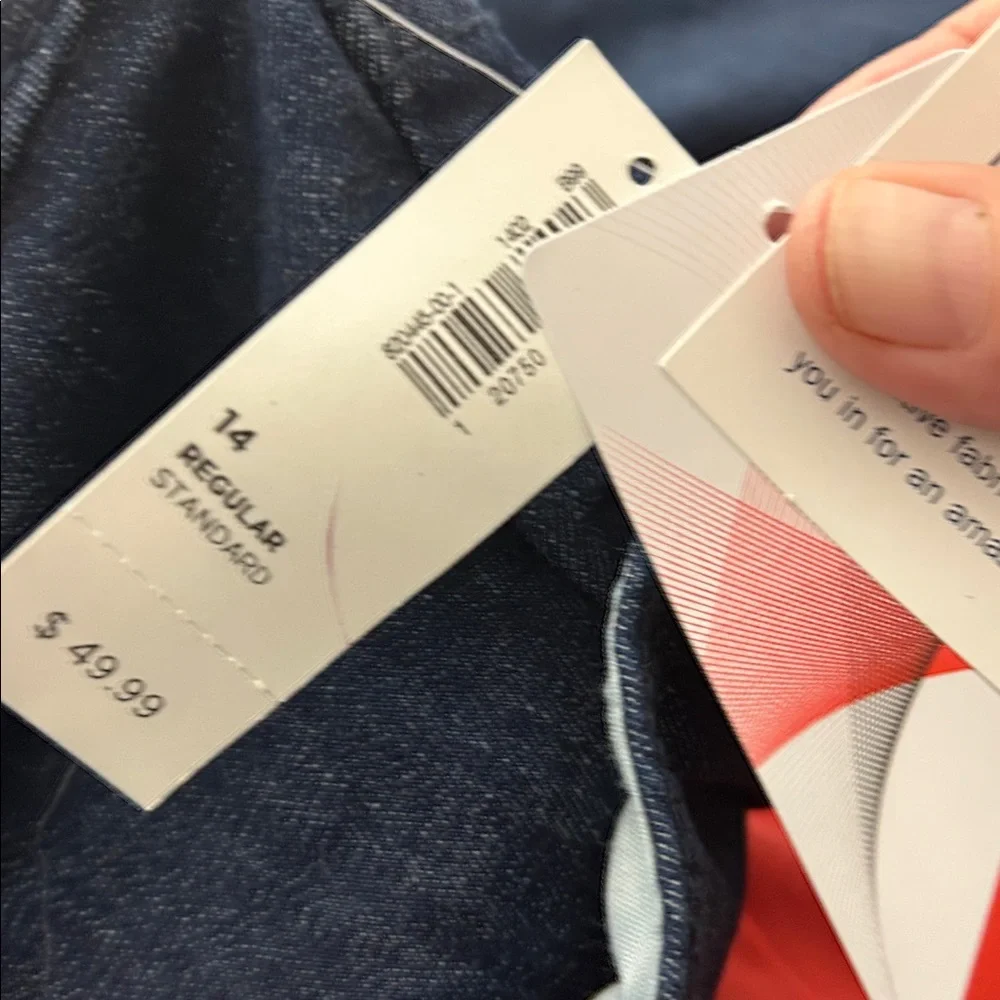 Old Navy Rockstar Built-In Sculpt Dark Blue Women's Jeans - Size 14 run Small!!! - Picture 4 of 6